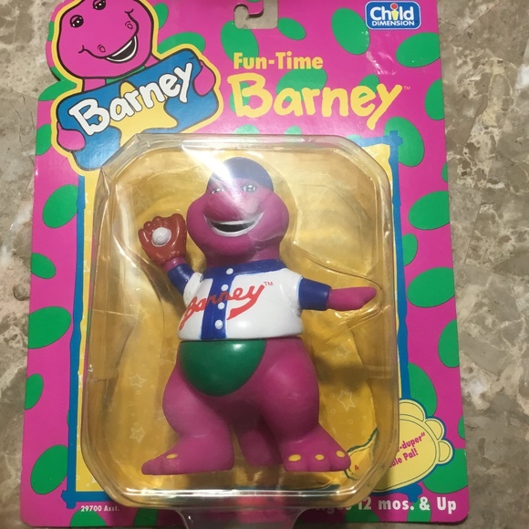 Hasbro Other - Fun - Time Baseball Barney (1993) Nice!